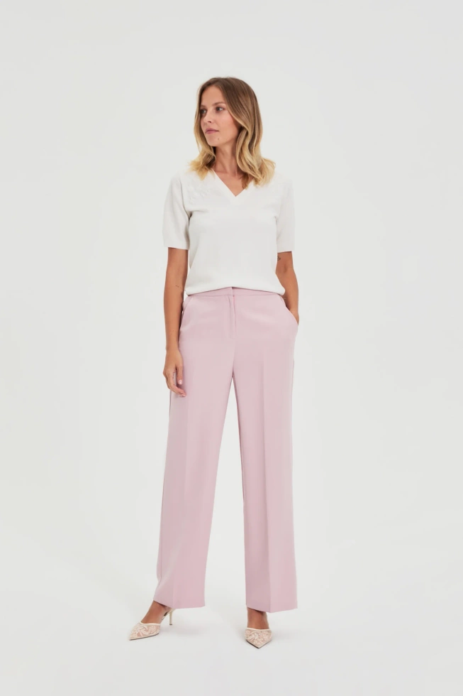 SPODNIE DAMSKIE L-SP-4915 DUSTY PINK