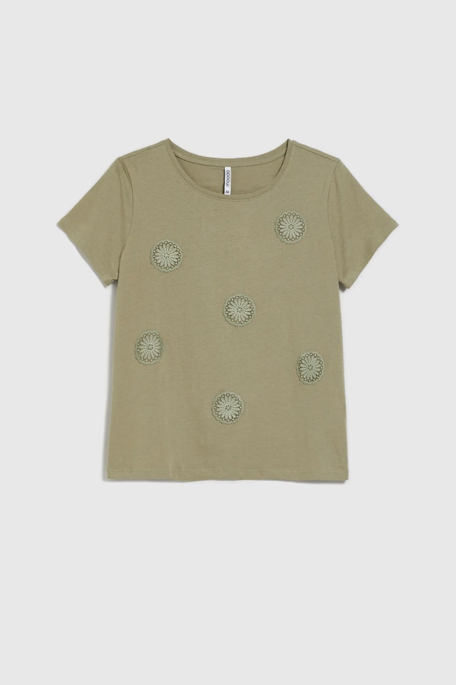 KOSZULKA DAMSKA L-TS-4643 OLIVE-pakiet