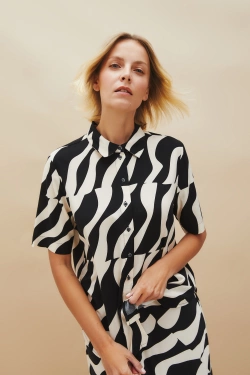 KOSZULA DAMSKA L-KO-4620 BLACK