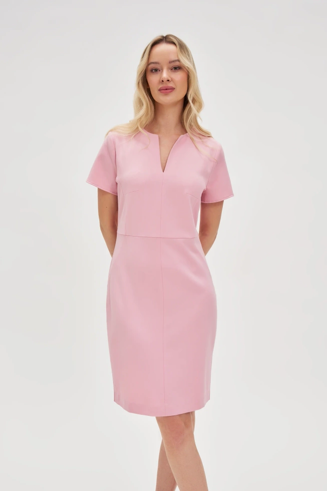 WOMEN'S DRESS L-SU-4632 PINK-set