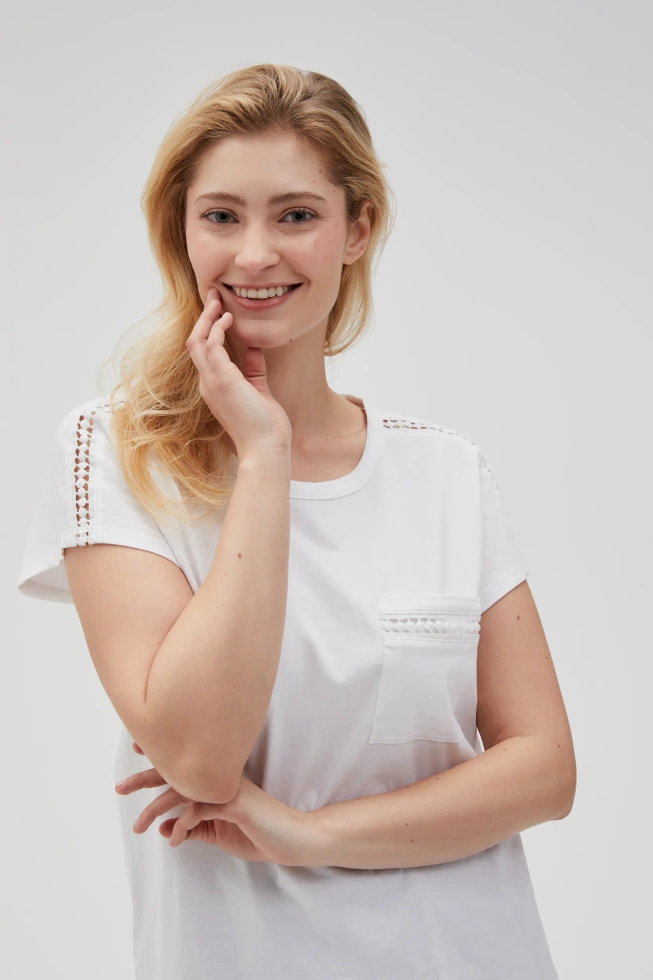KOSZULKA DAMSKA L-TS-4635 WHITE