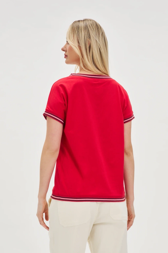 WOMEN'S TSHIRT L-TS-4637 RED