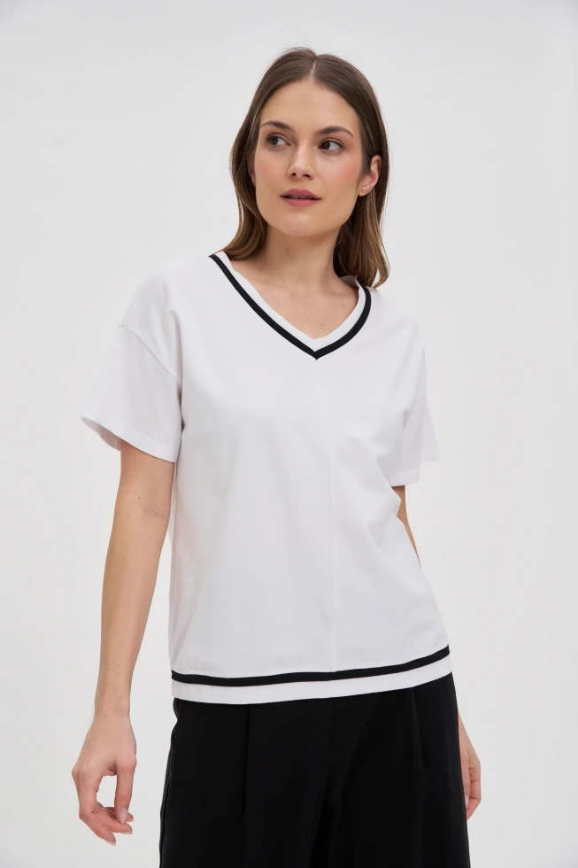 WOMEN'S TSHIRT L-TS-4753 WHITE