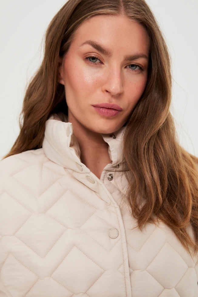 WOMEN'S JACKETS L-KU-4905 L.BEIGE