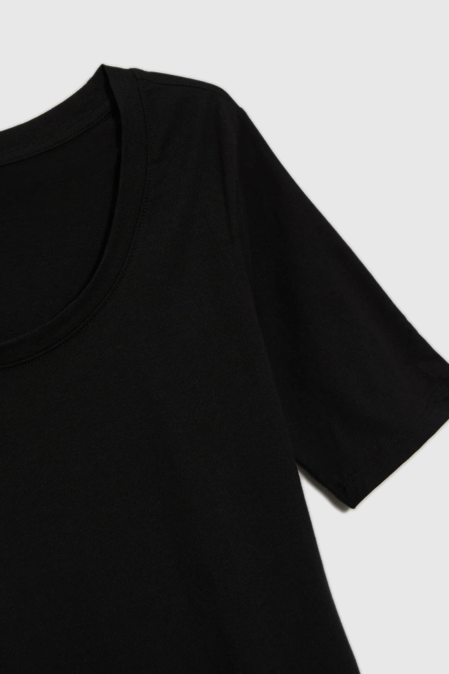 WOMEN'S TSHIRT L-TS-4662 BLACK