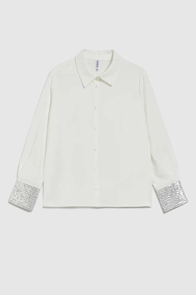 WOMEN'S SHIRT Z-KO-4549 OFF WHITE