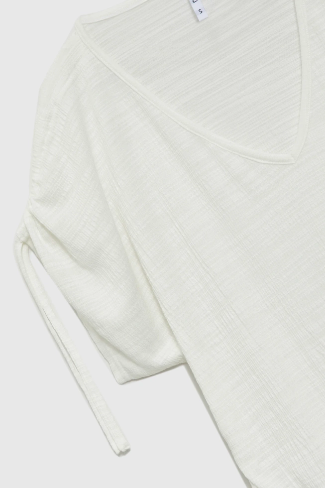 KOSZULKA DAMSKA L-TS-4722 OFF WHITE