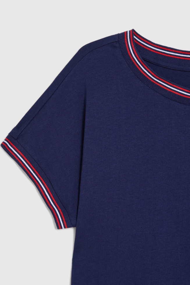 WOMEN'S TSHIRT L-TS-4927 NAVY-set