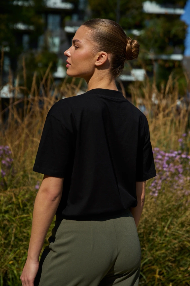 WOMEN'S TSHIRT L-TS-4950 BLACK