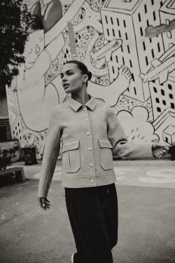 KURTKA DAMSKA L-KU-4921 GREY-pakiet