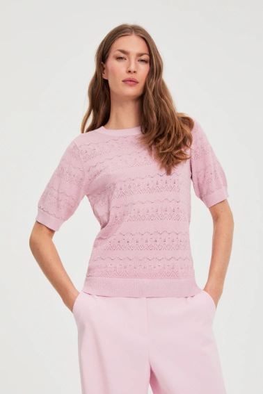 WOMEN'S SWEATER L-SW-4912 L.PINK