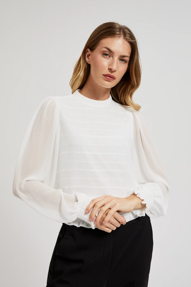 WOMEN'S SHIRT Z-KO-4534 OFF WHITE