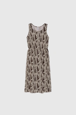 WOMEN'S DRESS L-SU-4934 D.BROWN-set