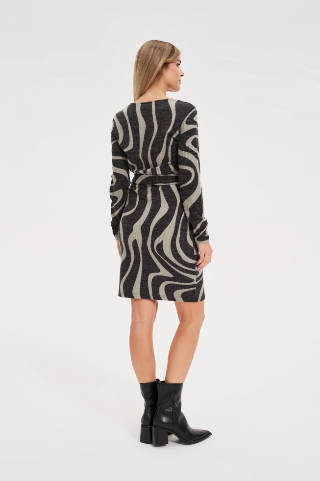 WOMEN'S DRESS Z-SU-4816 D.GREY