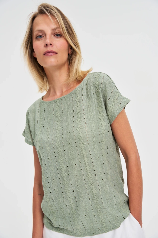 KOSZULKA DAMSKA L-TS-4666 OLIVE