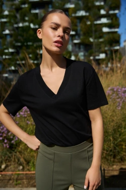 WOMEN'S TSHIRT L-TS-4950 BLACK-set