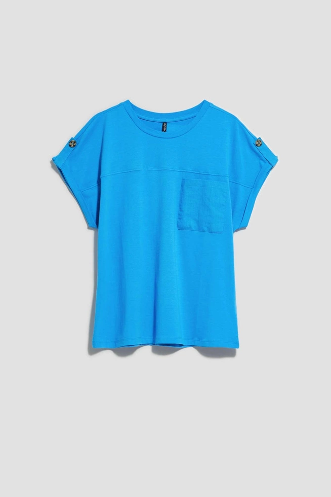 LADIES TSHIRT L-TS-4086 FRESH BLUE