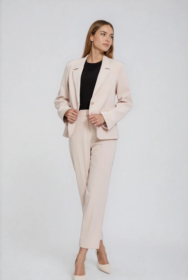 MARYNARKA DAMSKA L-MR-4924 L.BEIGE