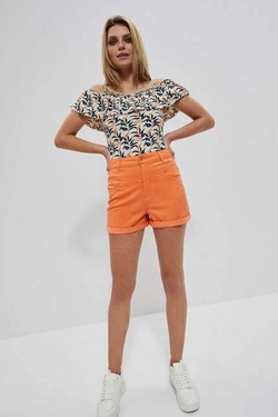 Szorty lyocell L-SH-3703 MELON