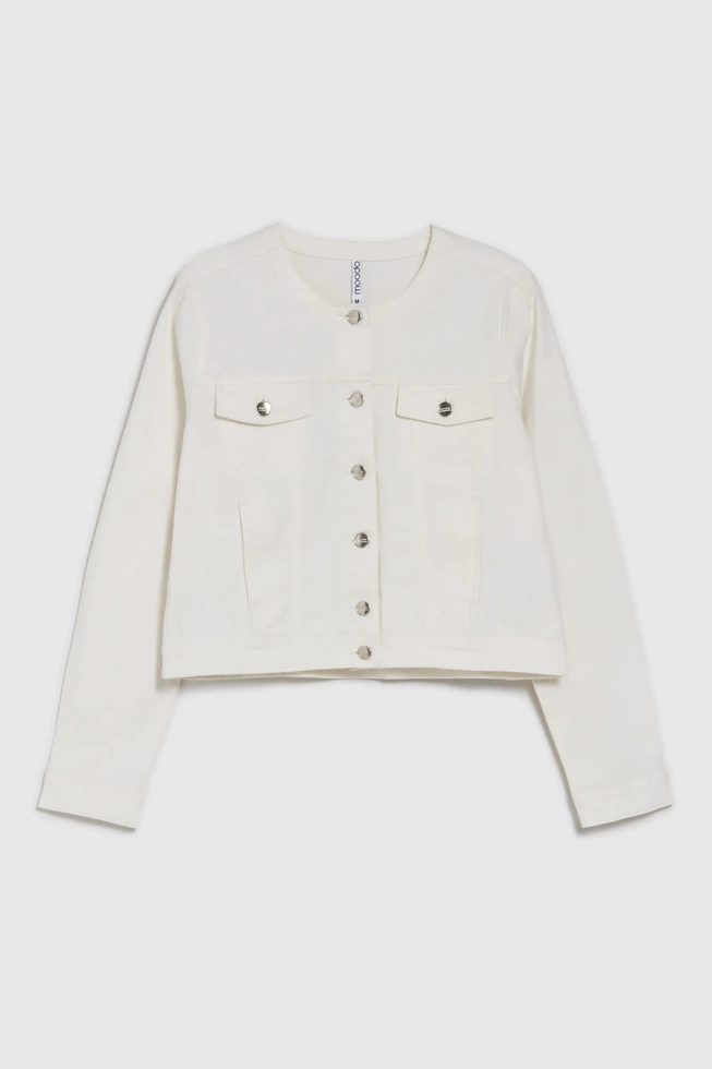 WOMEN'S JACKETS L-KU-4615 OFF WHITE
