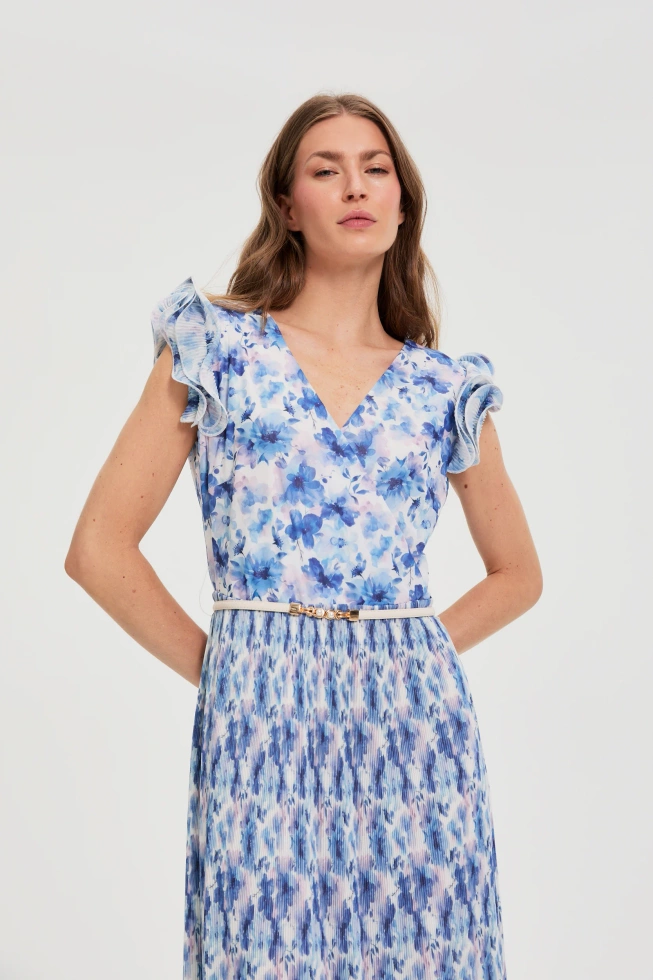 WOMEN'S DRESS L-SU-4921 L.BLUE