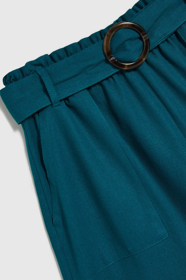 WOMEN'S SHORTS L-SH-4614 D.GREEN