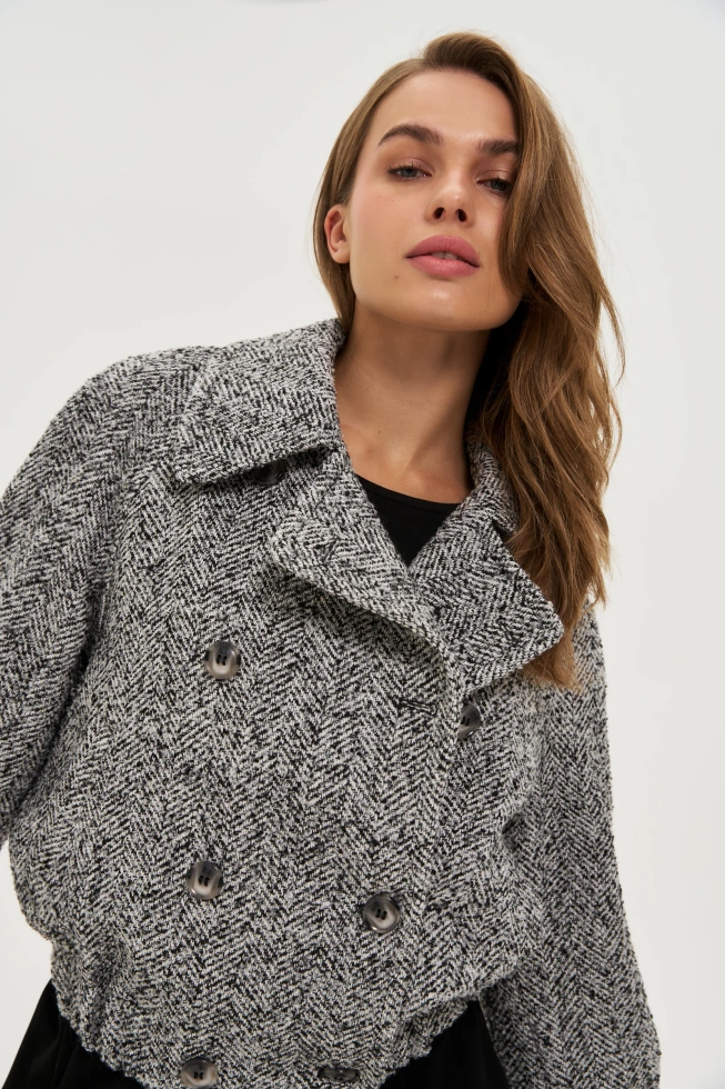 WOMEN'S JACKETS Z-KU-4814 WHITE_BLACK