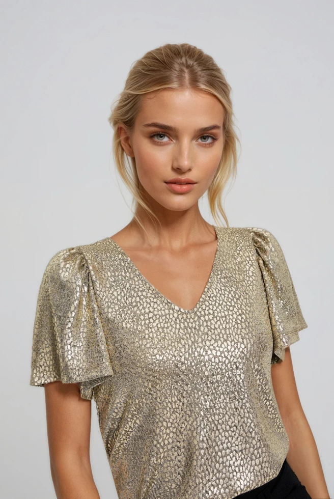 WOMEN'S TSHIRT Z-TS-4829 GOLD-set