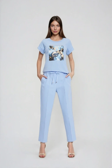 WOMEN'S PANTS L-SP-4909 L.BLUE