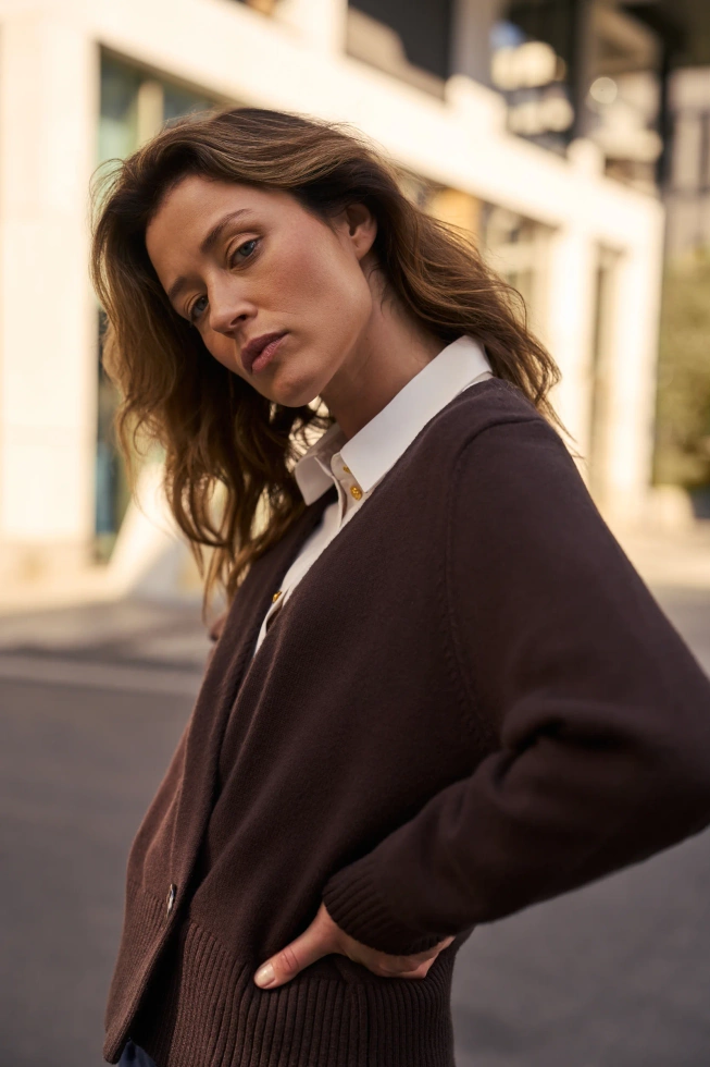 WOMEN'S SWEATER Z-SW-4873 BROWN