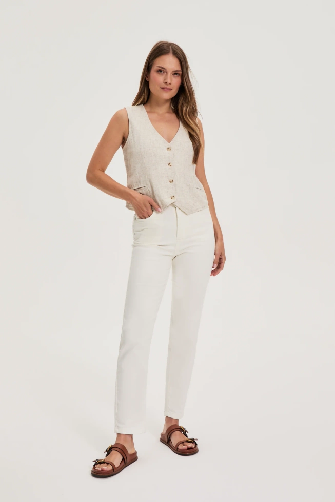 MARYNARKA DAMSKA L-KA-4620 L.BEIGE