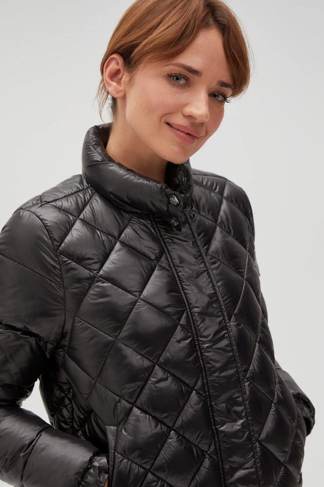 WOMEN'S JACKETS L-KU-4606 BLACK