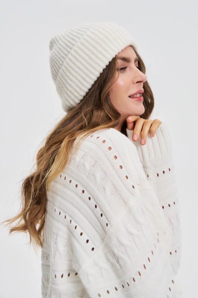 WOMEN'S HAT Z-CZ-4806 OFF WHITE-set