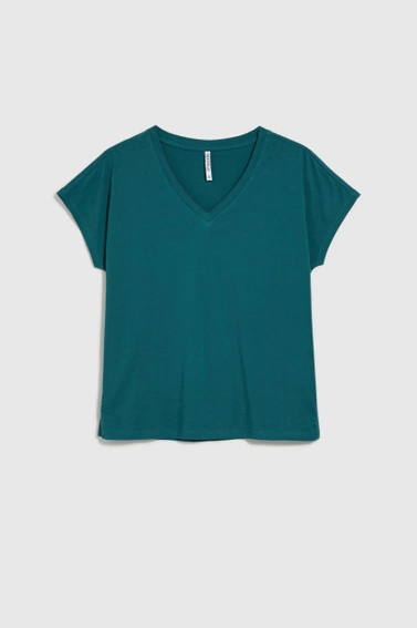 WOMEN'S TSHIRT L-TS-4623 D.GREEN