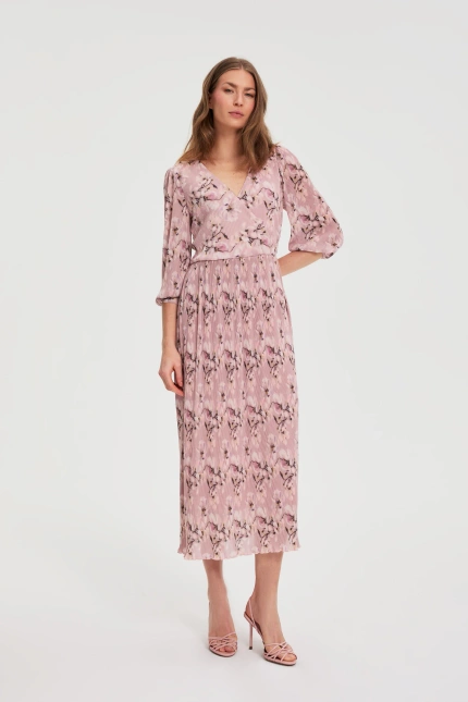 SUKIENKA DAMSKA L-SU-4922 DUSTY PINK