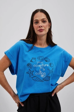 LADIES TSHIRT L-TS-4088 FRESH BLUE