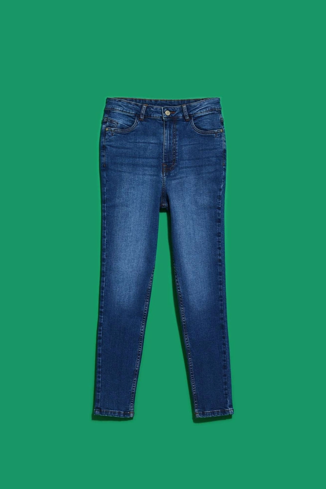 LADIES JEANS L-JE-4002 D.BLUE