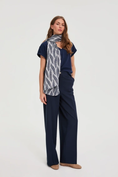 WOMEN'S SCARF L-SZ-4936 NAVY