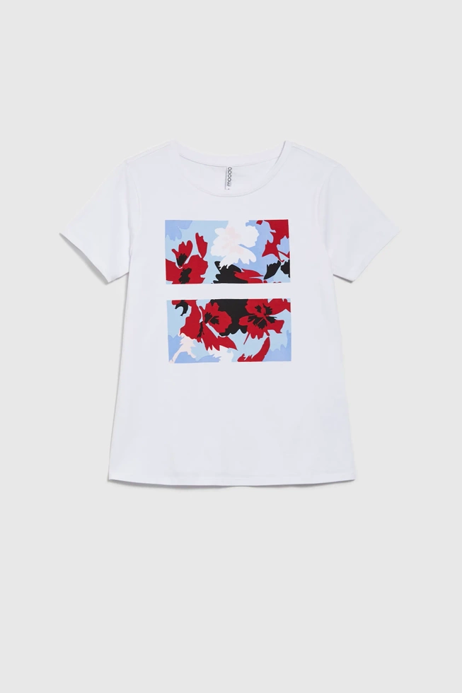 WOMEN'S TSHIRT L-TS-4628 WHITE