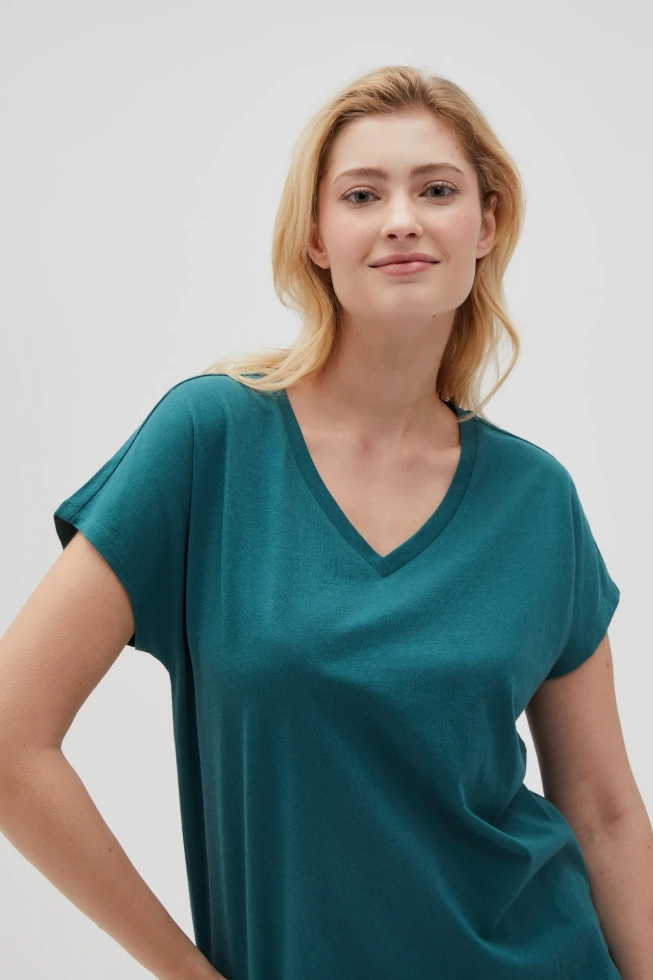 WOMEN'S TSHIRT L-TS-4623 D.GREEN