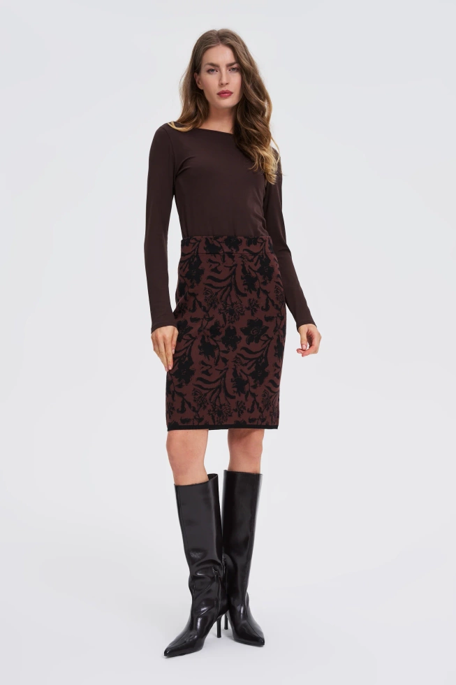 WOMEN'S LONGSLEEVE Z-TS-4803 BROWN