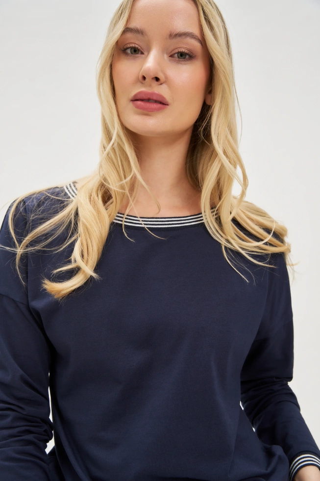 WOMEN'S LONGSLEEVE L-TS-4617 NAVY