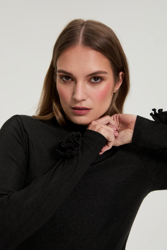 WOMEN'S LONGSLEEVE Z-TS-4822 BLACK