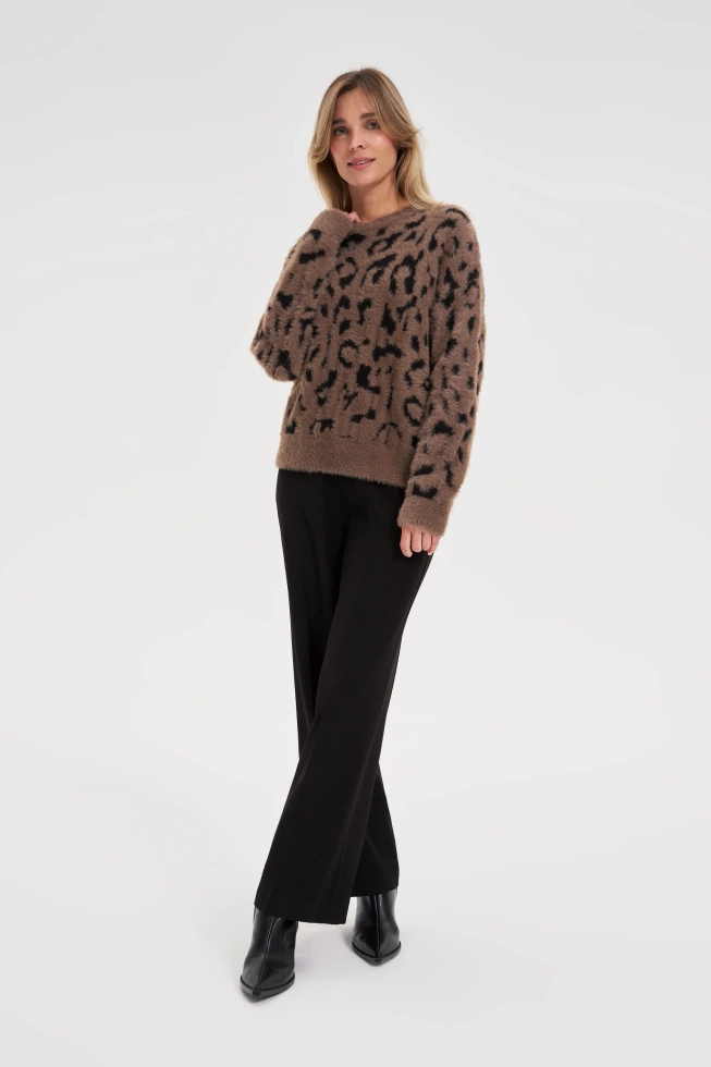 WOMEN'S SWEATER Z-SW-4857 BROWN