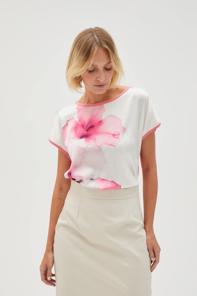 WOMEN'S TSHIRT L-TS-4646 L.PINK-set