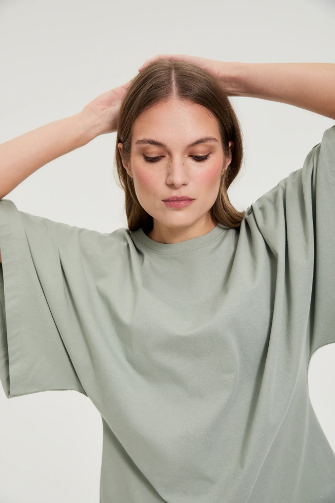 WOMEN'S TSHIRT L-TS-4944 OLIVE