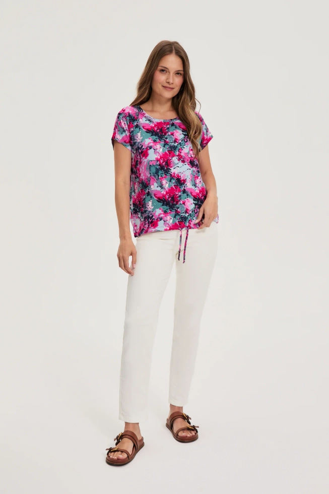 WOMEN'S TSHIRT L-TS-4695 FUCHSIA