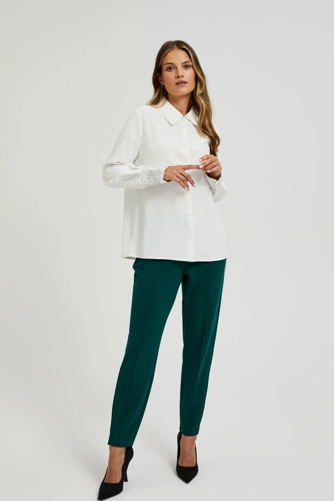 WOMEN'S SHIRT Z-KO-4549 OFF WHITE