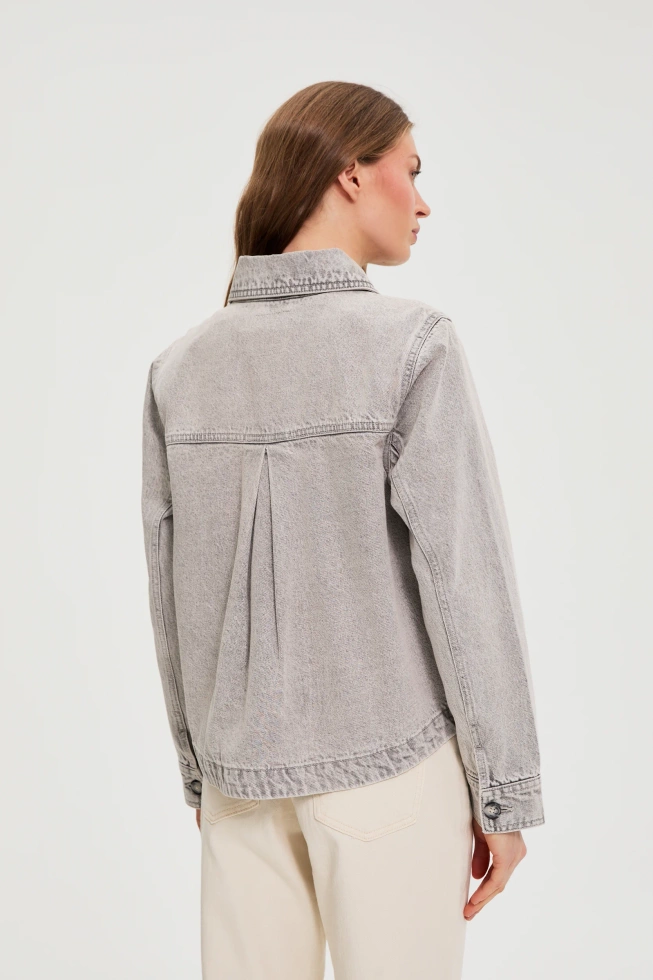 WOMEN'S JACKETS L-KU-4922 L.GREY