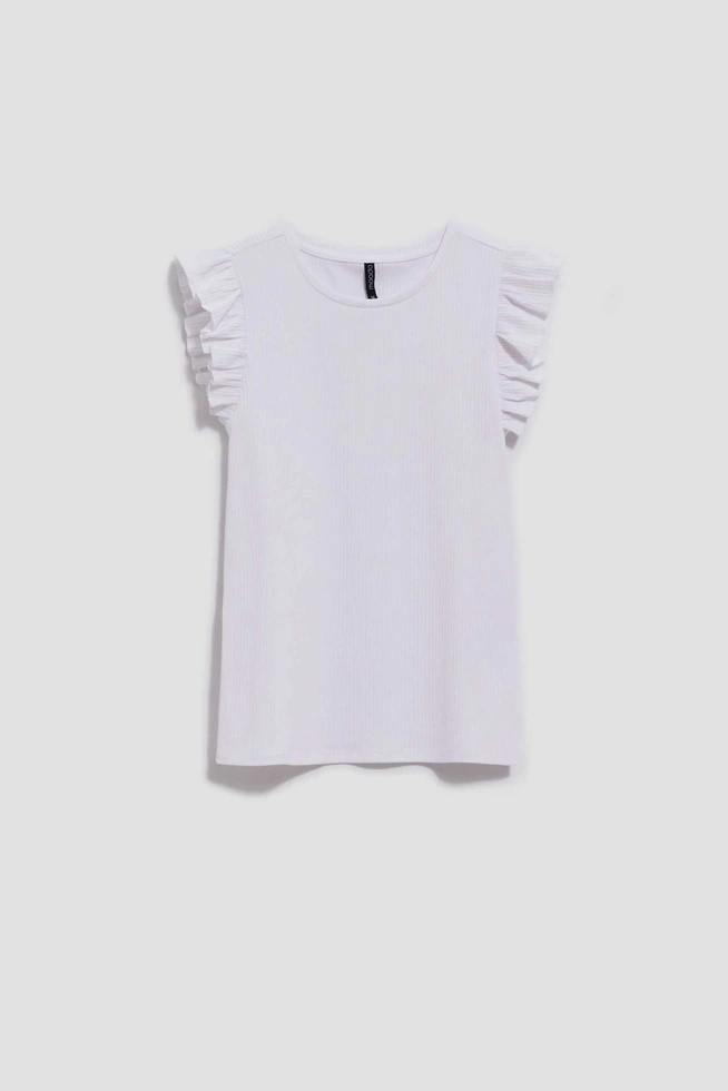 LADIES TOP L-TS-4071 WHITE